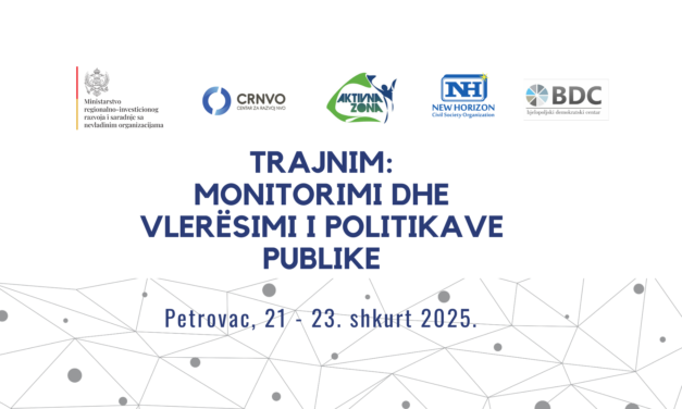 Trajnim: Monitorimi dhe Vlerësimi i Politikave Publike